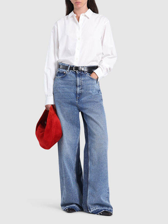 Stonewashed wide leg jeans - Thumbnail 2