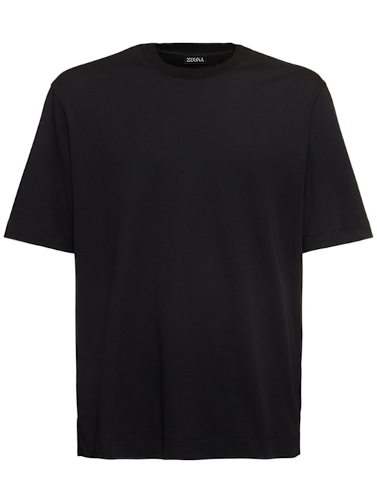 Zegna: コットン＆シルクTシャツ - men_0 | Luisa Via Roma