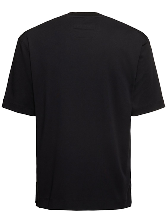 Zegna: コットン＆シルクTシャツ - men_1 | Luisa Via Roma