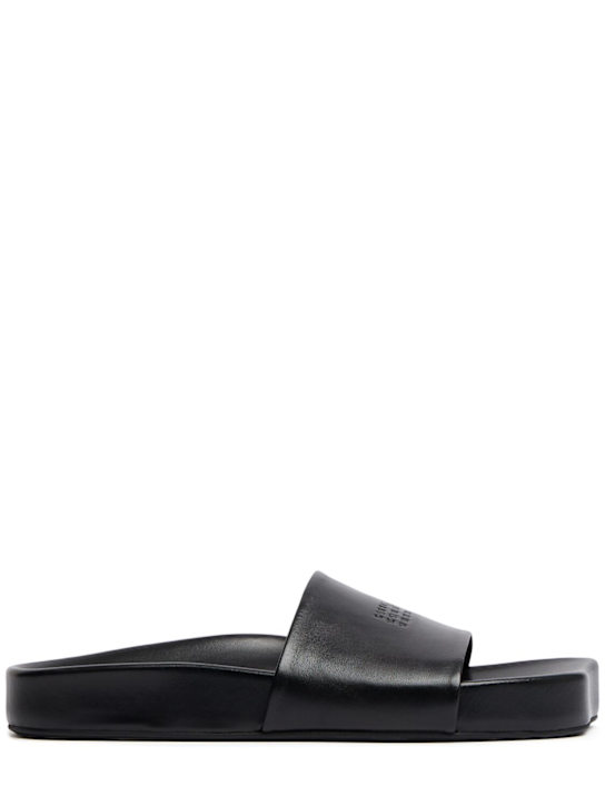 MM6 Maison Margiela: Nappa sandals - men_0 | Luisa Via Roma