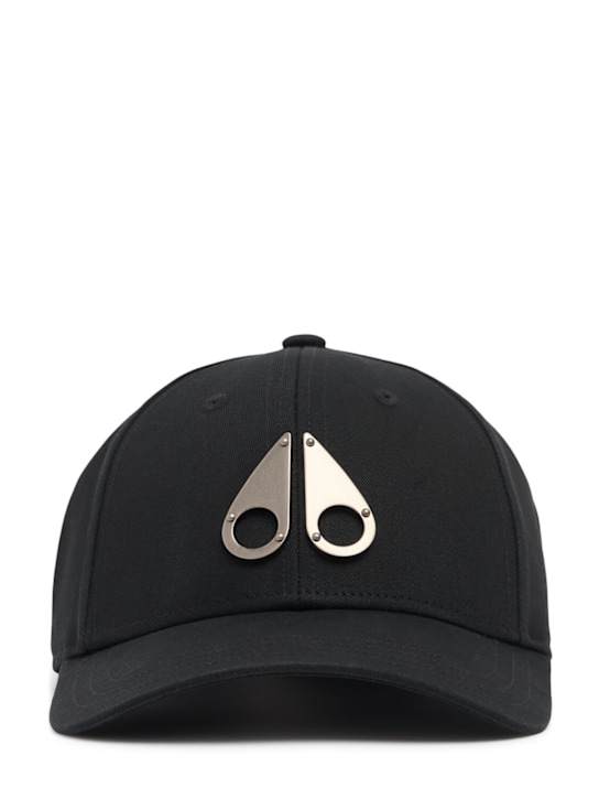 Moose Knuckles: Logo cotton baseball cap - men_0 | Luisa Via Roma