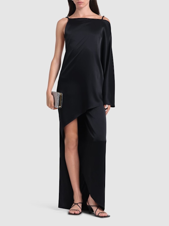 Courrèges: Infinity crepe long dress - women_1 | Luisa Via Roma