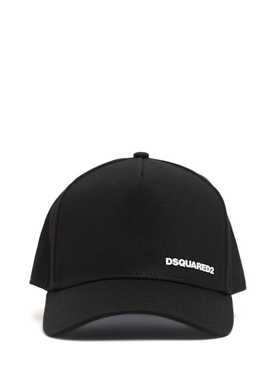 Dsquared2: Cotton logo baseball hat - men_0 | Luisa Via Roma