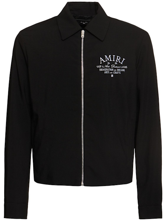 Amiri: Amiri Arts District jacket - Black - men_0 | Luisa Via Roma