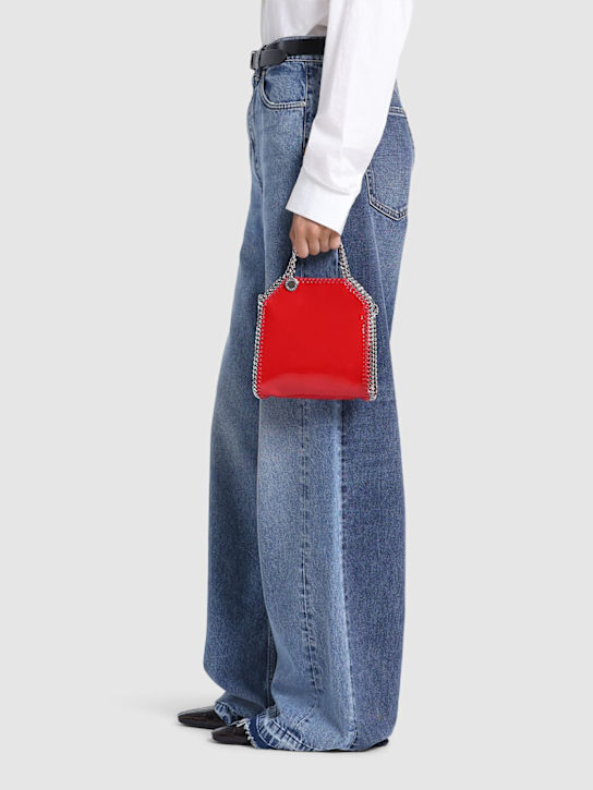 Stella McCartney: Tiny Falabella shiny tote bag - women_1 | Luisa Via Roma