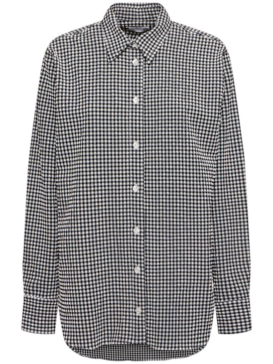 Vichy printed oversized shirt - Hunza G - Women | Luisaviaroma