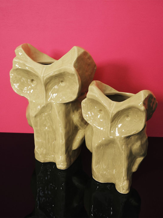 Marni By Serax: Yellow After Midnight Owl vase - Yellow - ecraft_1 | Luisa Via Roma