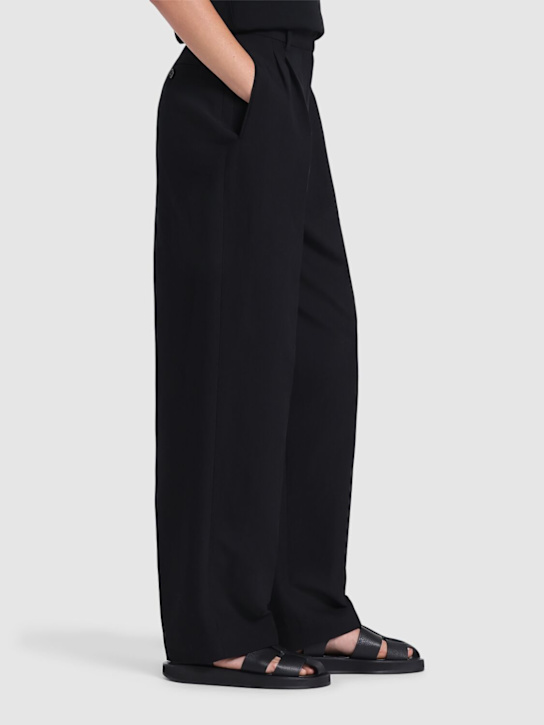 The Row: Fisherman leather sandals - Black - women_1 | Luisa Via Roma