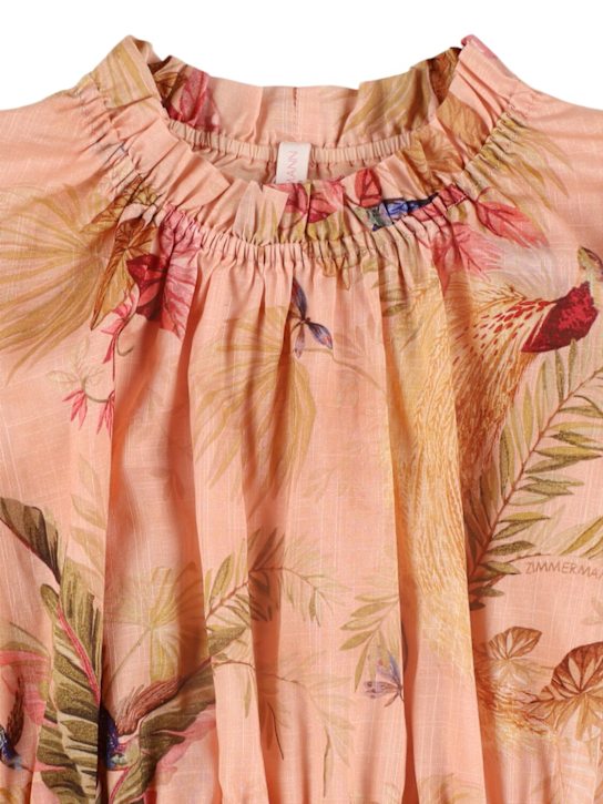 Zimmermann: Vestido de muselina de algodón estampado - kids-girls_1 | Luisa Via Roma