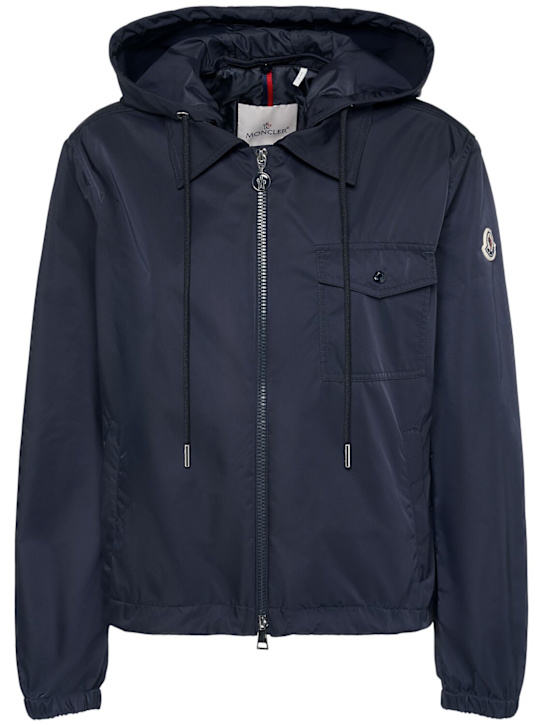 Moncler: Vallery tech down jacket - ネイビー - women_0 | Luisa Via Roma