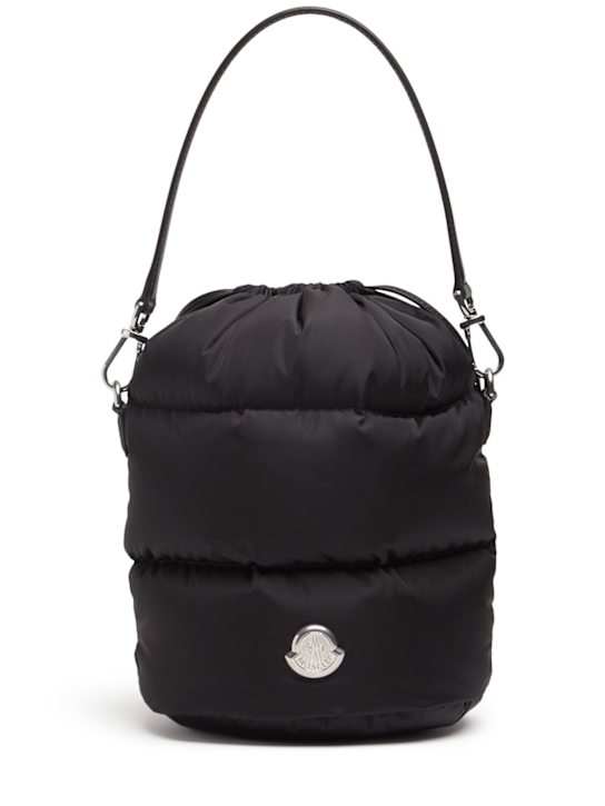 Moncler: Caradoc quilted down bucket bag - Black - women_0 | Luisa Via Roma
