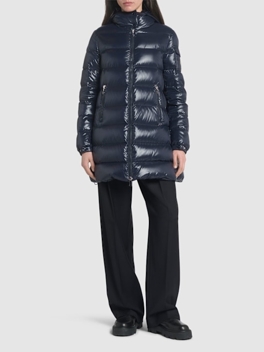 Moncler: Courcelles nylon down jacket - Navy - women_1 | Luisa Via Roma