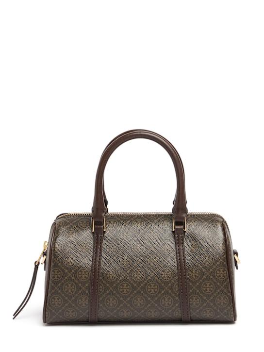 Tory Burch: ミニ T モノグラム コーテッドバレルバッグ - women_0 | Luisa Via Roma