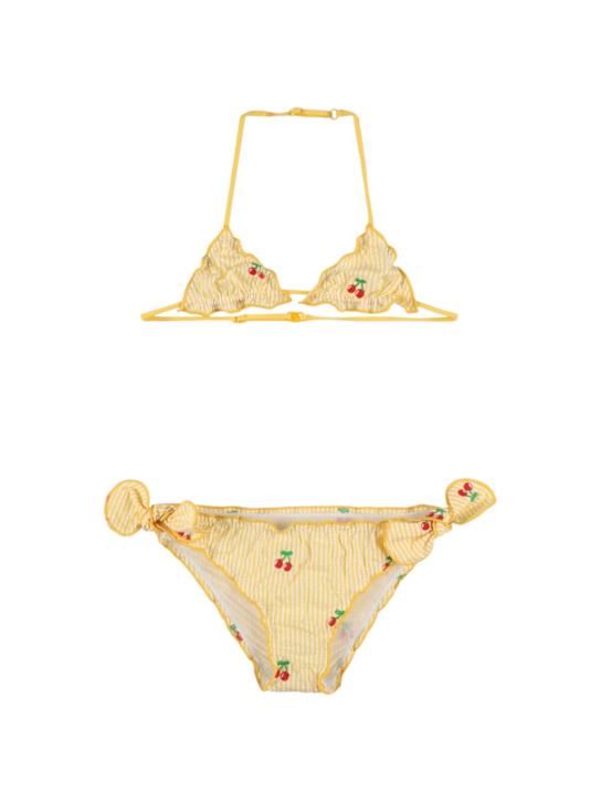 Mc2 Saint Barth: チェリー柄プリントビキニ - kids-girls_0 | Luisa Via Roma