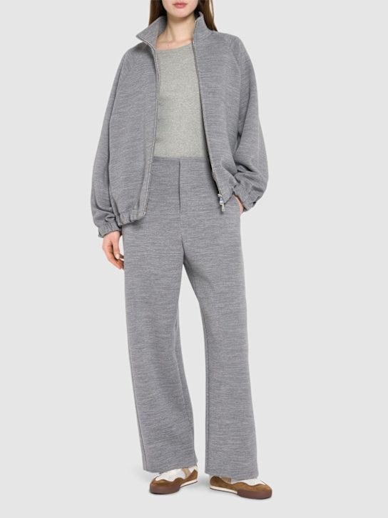 Max Mara: Pantalones anchos de lana - women_1 | Luisa Via Roma