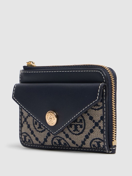 Tory Burch: T Monogram zip card case - women_1 | Luisa Via Roma