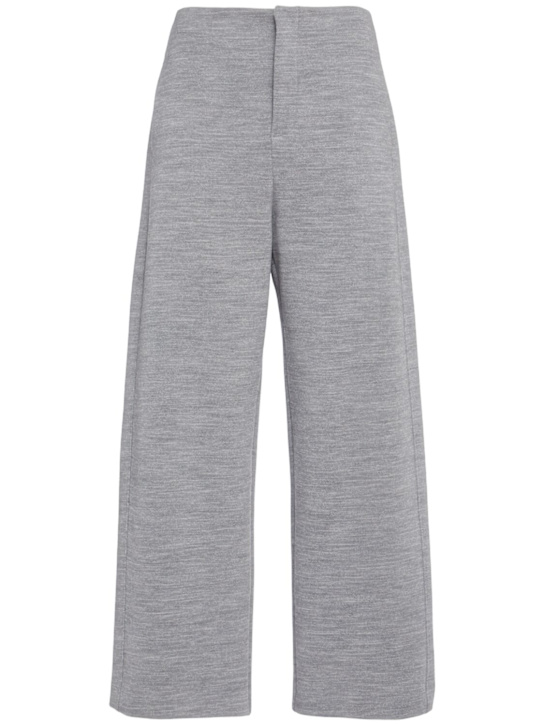 Max Mara: Pantalones anchos de lana - women_0 | Luisa Via Roma