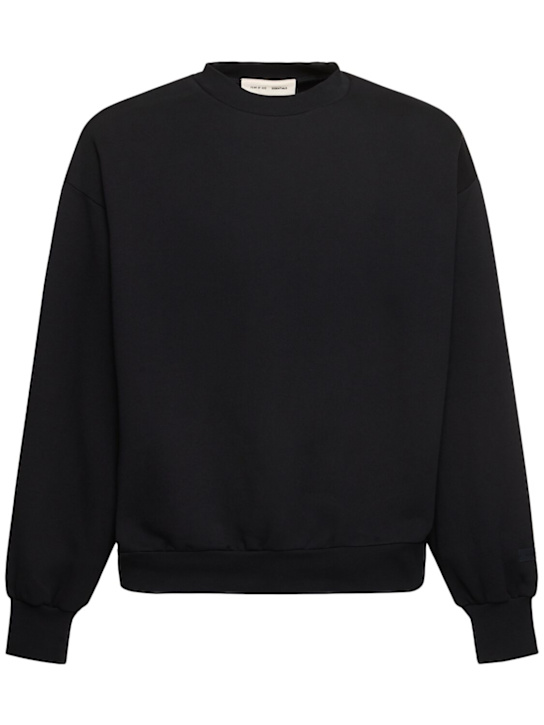 Fear of God ESSENTIALS: Classic fit logo crew sweatshirt - men_0 | Luisa Via Roma