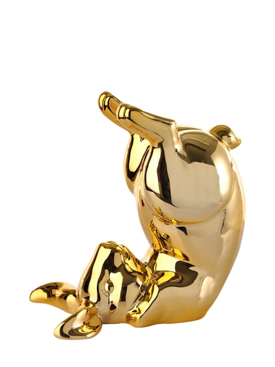 Polspotten: Gold Bunny Bum porcelain piggybank - ecraft_0 | Luisa Via Roma