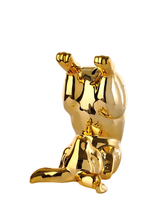 Polspotten: Gold Bunny Bum porcelain piggybank - ecraft_1 | Luisa Via Roma