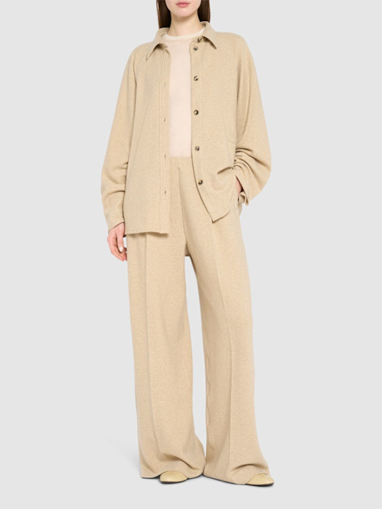 Max Mara: Ceci cashmere blend knit shirt - women_1 | Luisa Via Roma