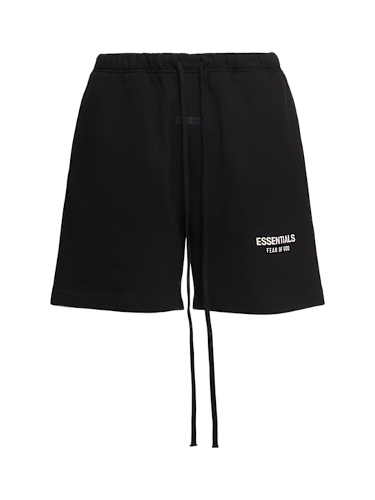 Fear of God ESSENTIALS: Soccer fleece shorts - men_0 | Luisa Via Roma