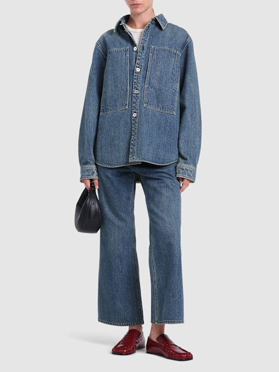 Jil Sander: Denim overshirt - women_1 | Luisa Via Roma