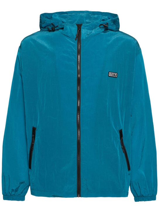 SOTF: ウィンドブレーカージャケット - ブルー/グリーン - men_0 | Luisa Via Roma