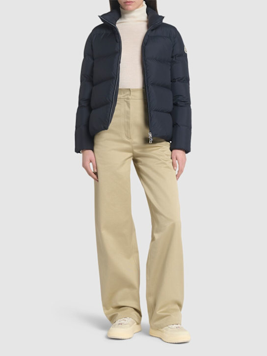 Moncler: Mauzun tech down jacket - Navy - women_1 | Luisa Via Roma