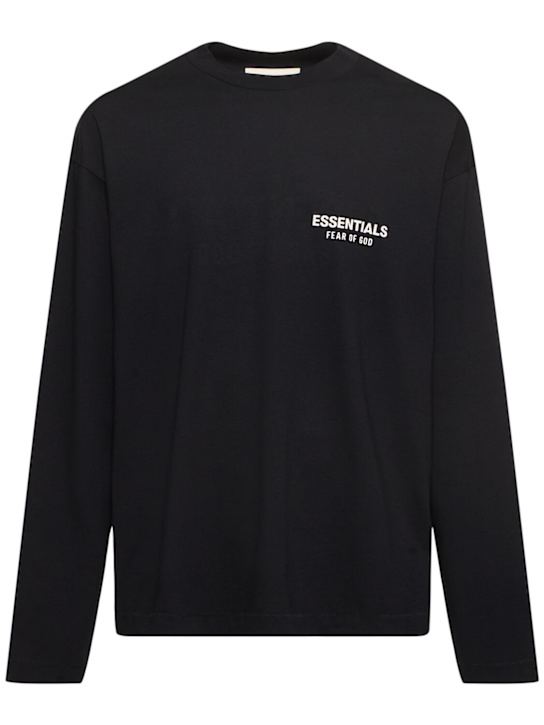 Fear of God ESSENTIALS: Classic fit long sleeve crew t-shirt - men_0 | Luisa Via Roma
