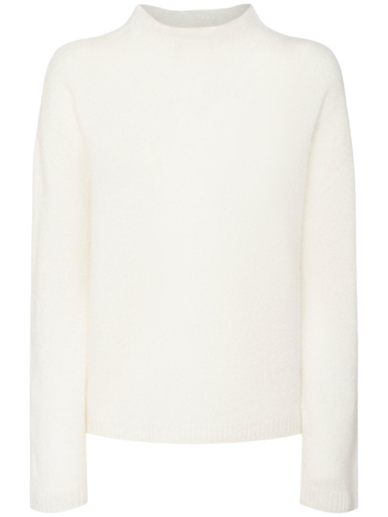 Max Mara: Orlaya cashmere blend knit sweater - women_0 | Luisa Via Roma