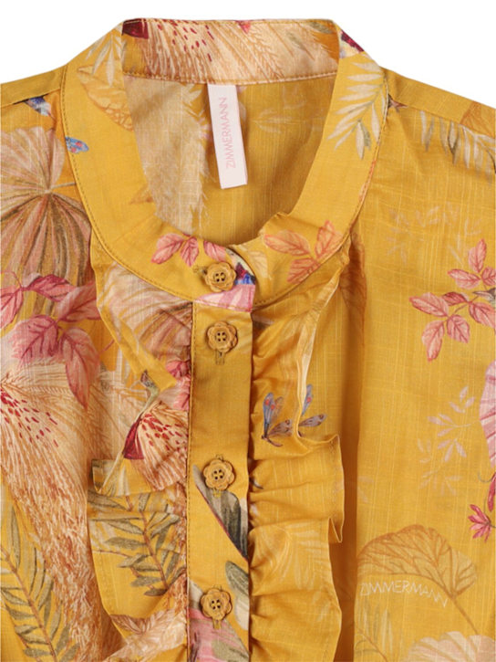 Zimmermann: Mono in mussola di cotone stampata - kids-girls_1 | Luisa Via Roma