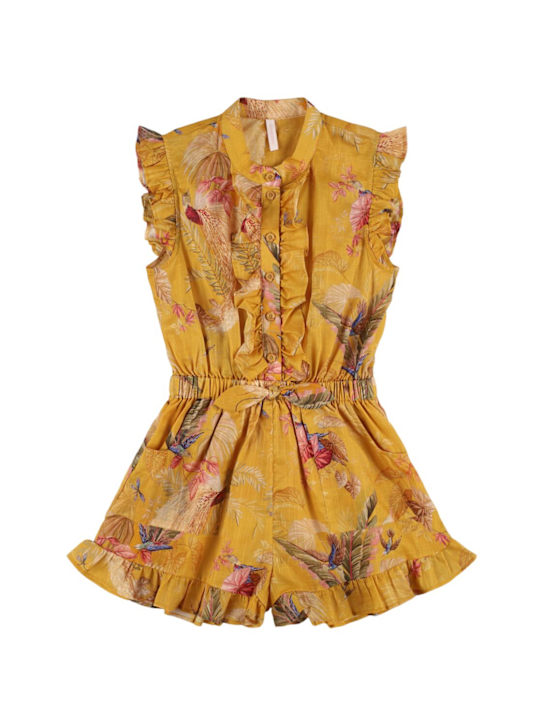 Zimmermann: Mono in mussola di cotone stampata - kids-girls_0 | Luisa Via Roma