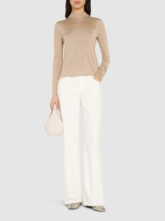 Max Mara: Falesia silk top - women_1 | Luisa Via Roma