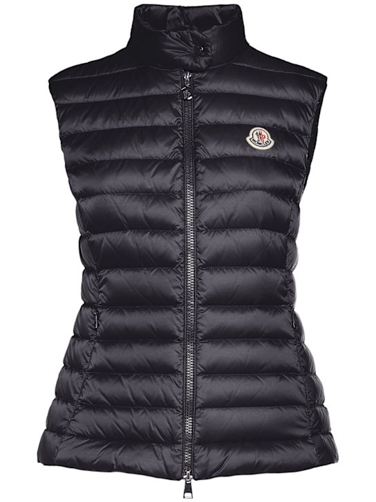 Moncler: Igens nylon down vest - Blue - women_0 | Luisa Via Roma