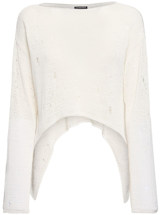 Ann Demeulemeester: Loa open neck sweater - women_0 | Luisa Via Roma