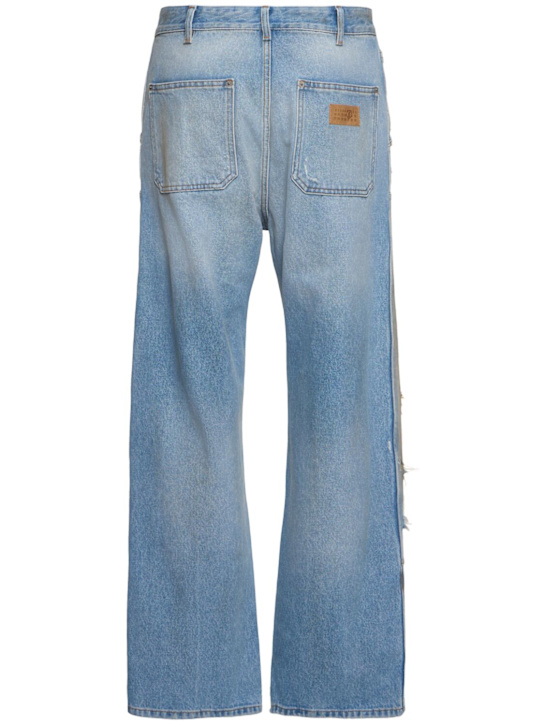 MM6 Maison Margiela: 5 pocket distressed jeans - men_1 | Luisa Via Roma