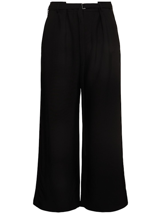 Ann Demeulemeester: Finn high comfort viscose pants - Black - men_0 | Luisa Via Roma