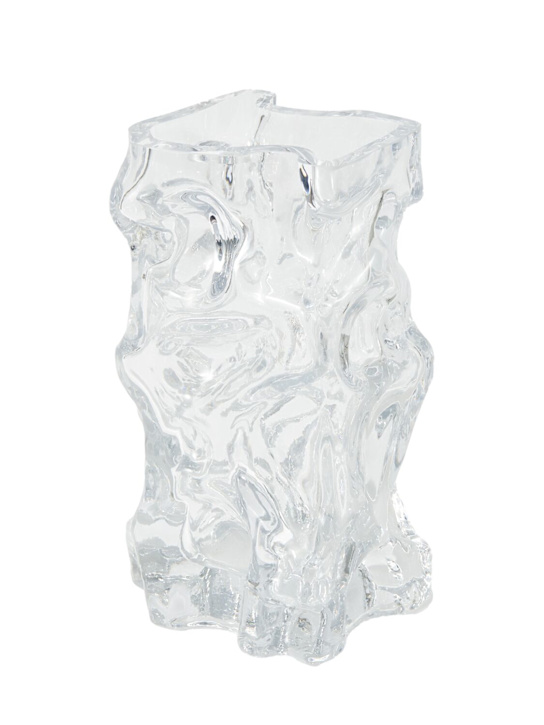 Polspotten: Clear Ice glass vase - Transparent - ecraft_0 | Luisa Via Roma