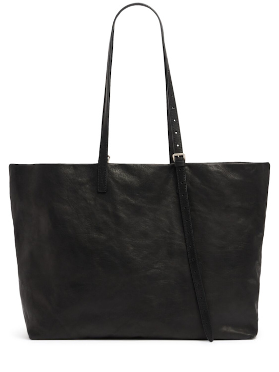 Ann Demeulemeester: Bes leather tote bag - men_0 | Luisa Via Roma