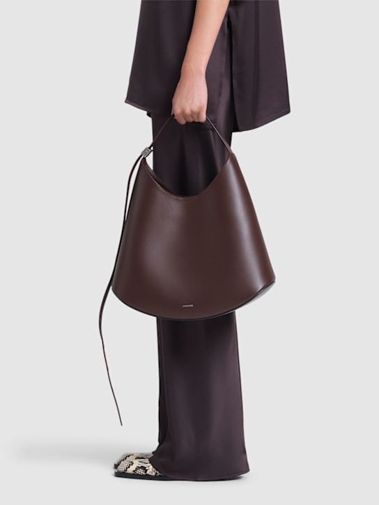 Jil Sander: Medium Eldorado smooth leather bag - women_1 | Luisa Via Roma