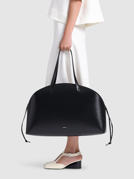 Jil Sander: Large Curve palmellato leather bag - women_1 | Luisa Via Roma