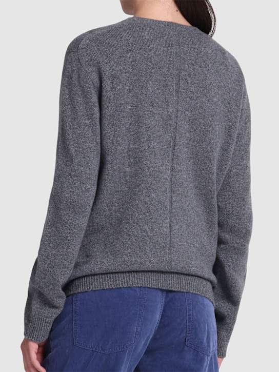 The Row: Jayad cashmere knit sweater - Heather Grey - women_2 | Luisa Via Roma