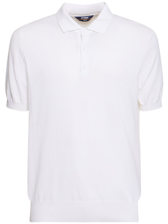 K-Way: Pleyne cotton fine knit polo - men_0 | Luisa Via Roma