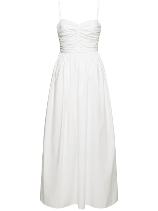 Matteau: Gathered bodice dress - White - women_0 | Luisa Via Roma