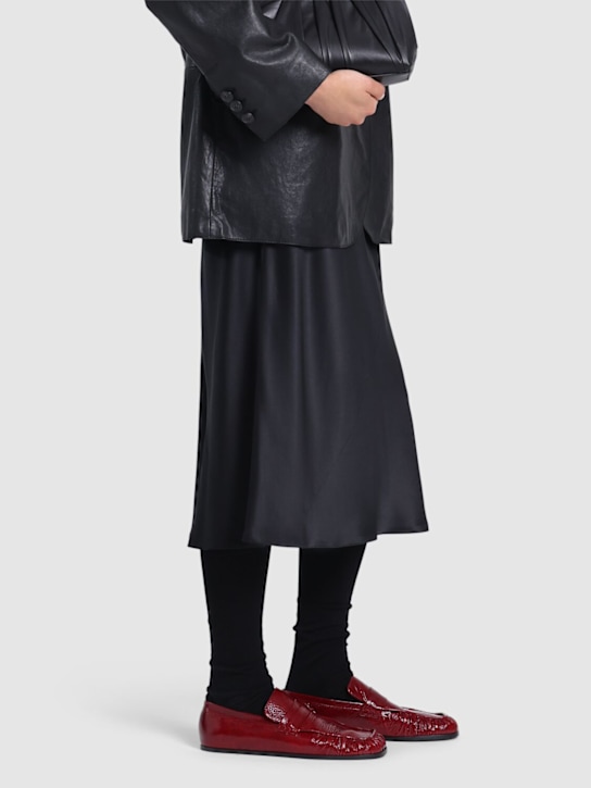 Jil Sander: 10mm Leather loafers - women_1 | Luisa Via Roma