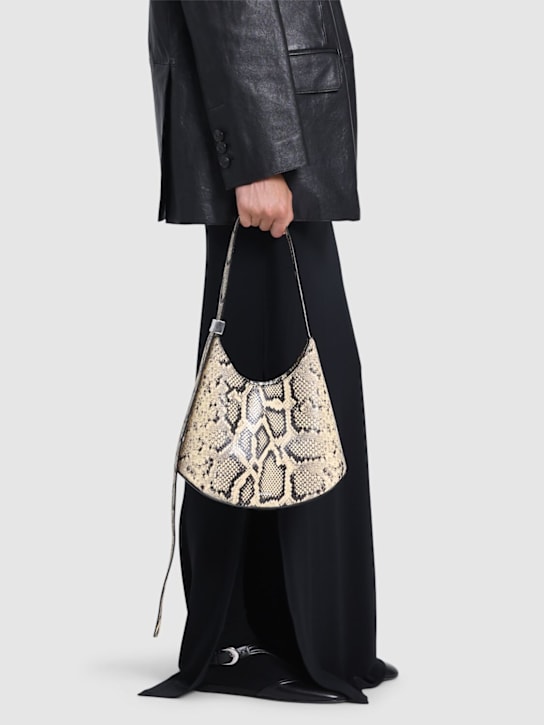 Jil Sander: Small Eldorado python print leather bag - women_1 | Luisa Via Roma