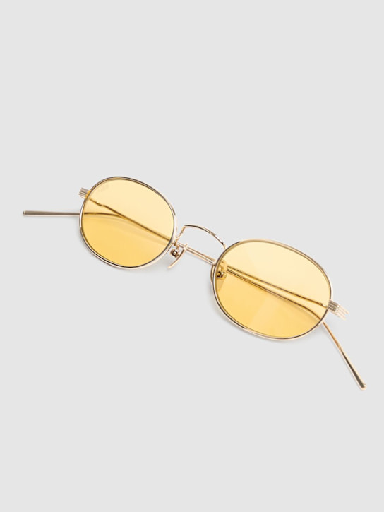 AKILA: Rio titanium sunglasses - Gold / Yellow - men_1 | Luisa Via Roma