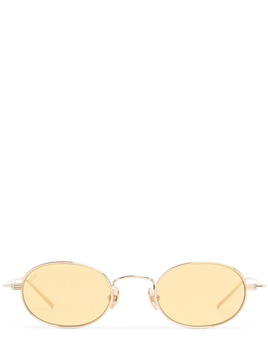 AKILA: Rio titanium sunglasses - Gold / Yellow - men_0 | Luisa Via Roma
