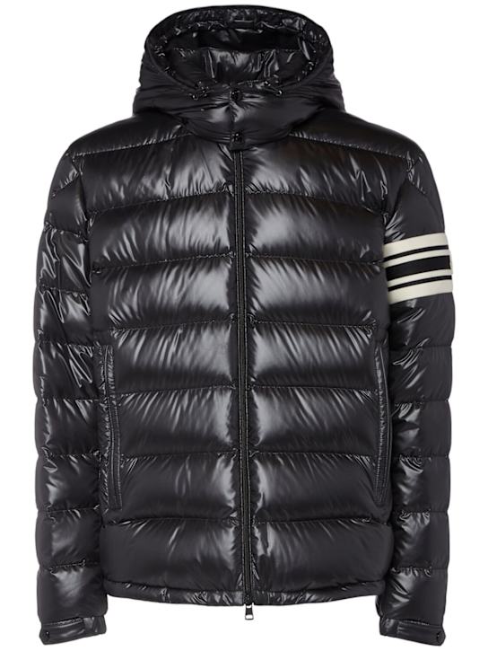 Moncler: Landre tech down jacket - Black - men_0 | Luisa Via Roma